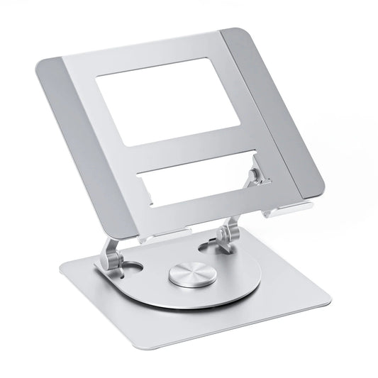 Laptop Stand 360° Rotating Base Foldable Computer Desk Riser  Aluminum Alloy Compatible MacBook Pro/Air Notebook 10- 17.5Inches exovai.com