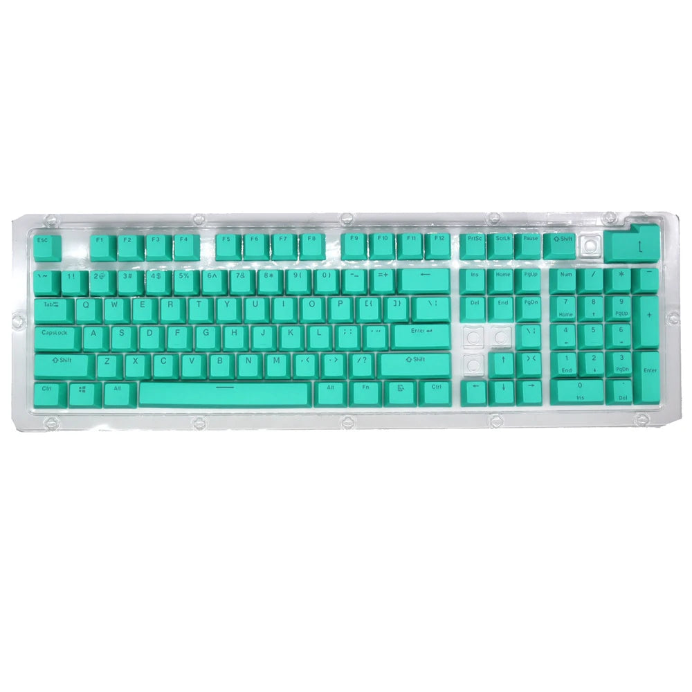 104pcs PBT/ABS Translucent Keycaps OEM Profile For Mechanical Keyboard Double-shot Backlit Universal Replacement Key Cap Set exovai.com