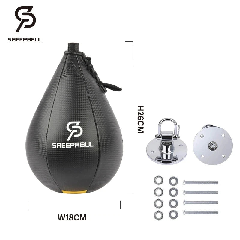 Free Shipping Boxing Speed Ball Set Fitness Boxing Pear Speed Ball Reflex Inflate Punching Speed Bag Training Ball Accessory exovai.com