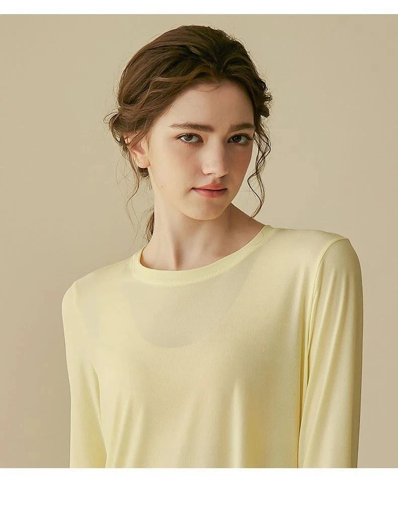 gym Sports Top T-shirt Women Yoga Clothing Running Loose Slim Quick Dry Training Long Sleeve Thin Blouse Fitness Tops Autumn Gym exovai.com