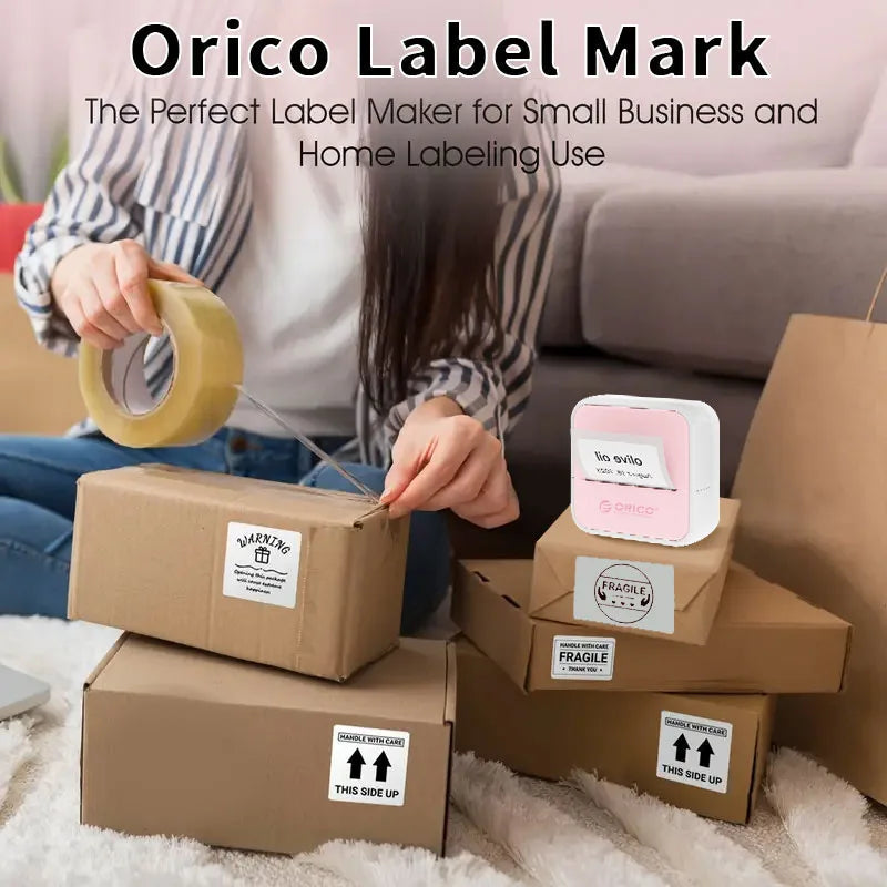 Orico Mini Thermal Printer – Portable Ink-Free DIY Photo & Document Printer exovai.com