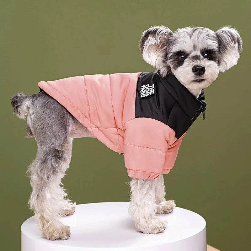 Dog Coat Dog Warm Jacket, 4 Legs Covered Waterproof Windproof Reflective Warm Dog Vest, Zippered Adjustable Outdoor Dog Snow Jac exovai.com