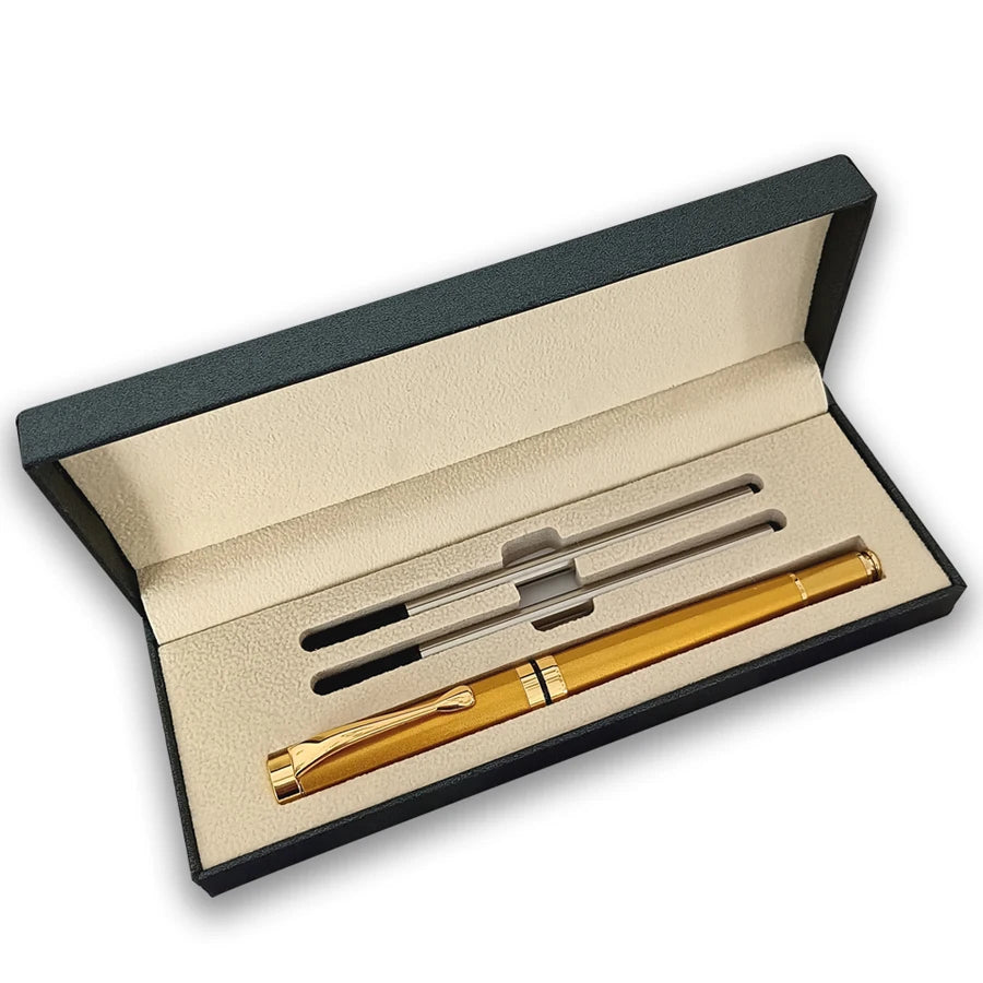 Gift Box Packaging Luxury Custom Gel Metal Pen Stationery Set Text Writing Pretty Office Ballpoint School Supplies 2024 Store exovai.com