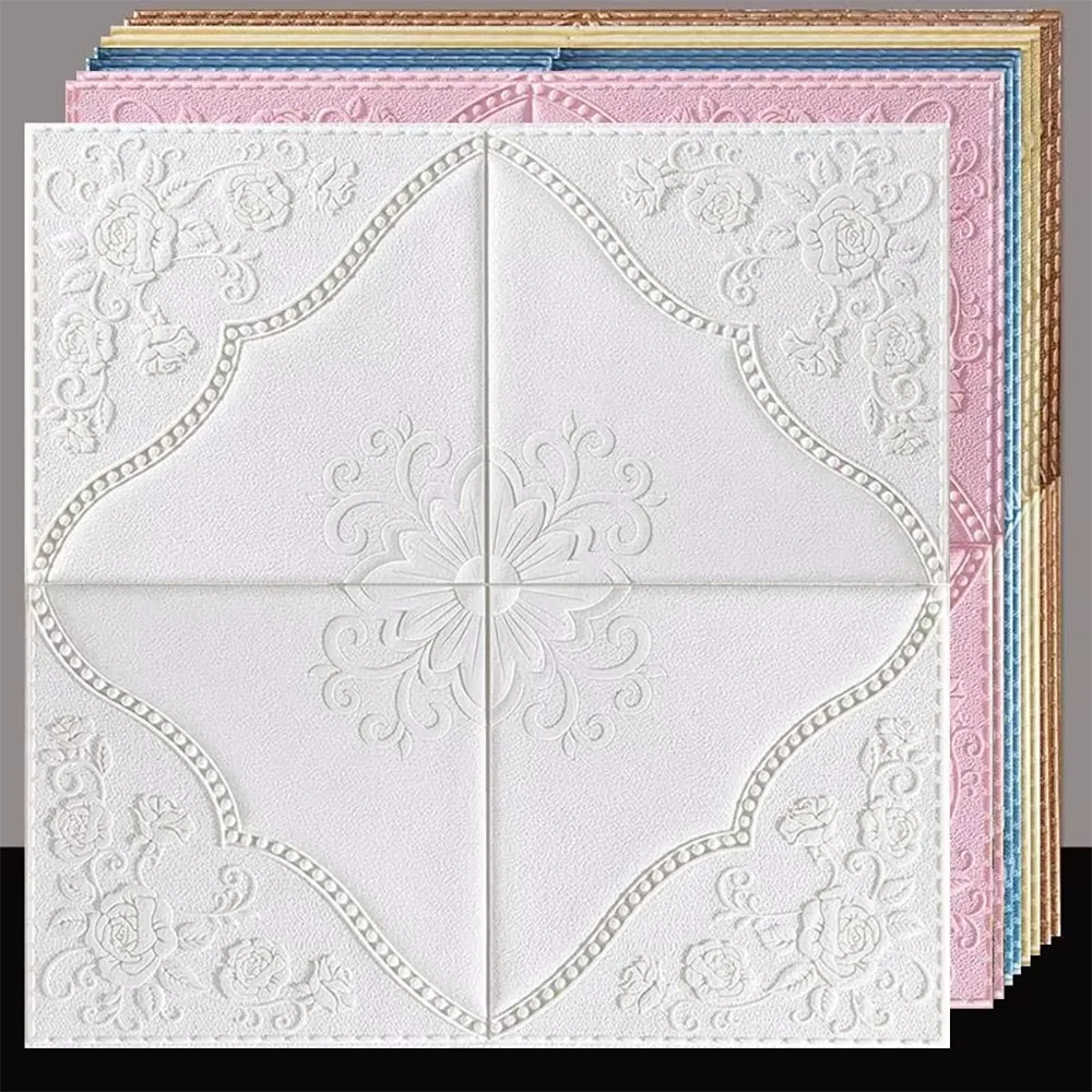 70cm * 70cm Decorative Waterproof Moisture proof Mold proof Wallpaper Self adhesive Ceiling, Bedroom 3D Background Wallpaper exovai.com