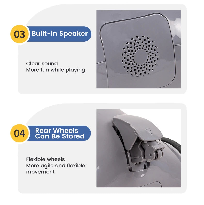 Robot Rc Emo Smart Intelligent Infrared Touch Sensor 2.4G Wireless Programming Robo Remote Control Robot Toys for Boys Girls exovai.com