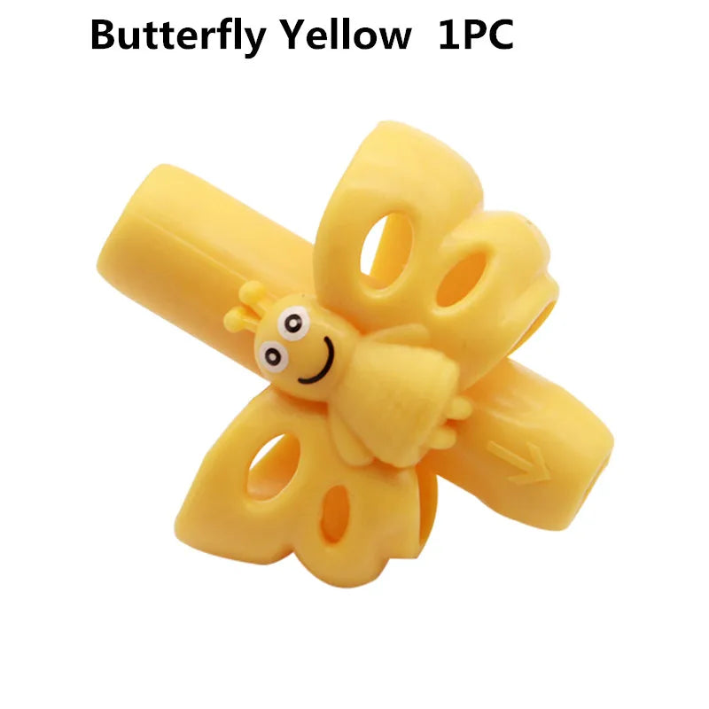 1/3pcs Children Writing Pencil Pan Holder Kids Learning Practise Silicone Pen Aid Grip Posture Correction Device for Students exovai.com