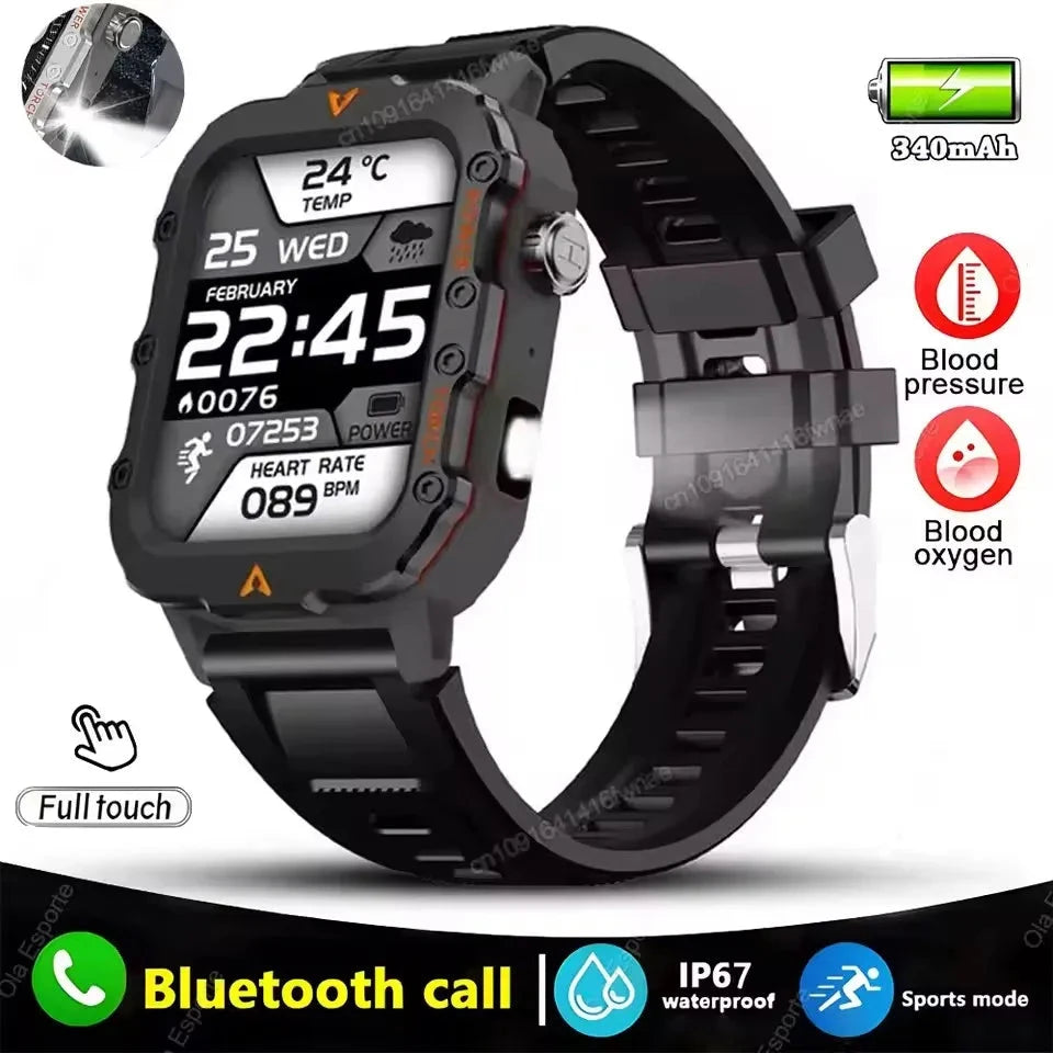 2025 New LED Men's Smartwatch Bluetooth Talking Smartwatch Multi Sport Mode Health Monitor Outdoor Sport Smart Watch For Android exovai.com