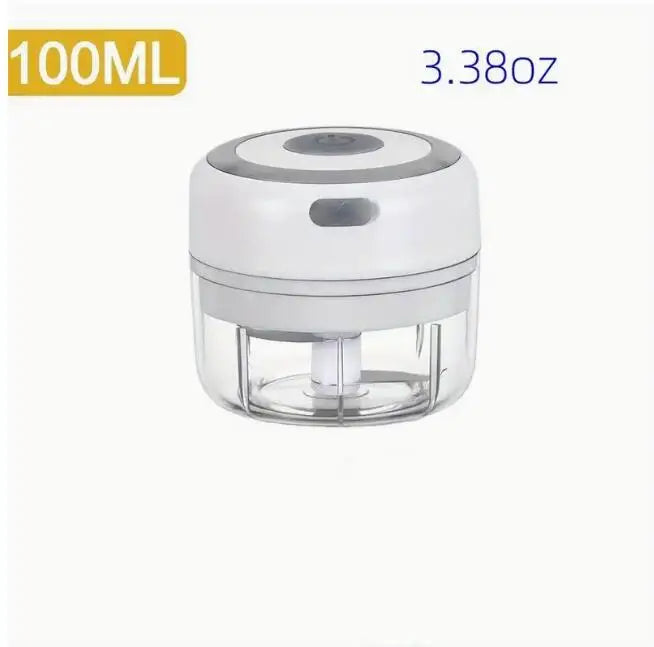 Electric Mini Garlic Chopper USB Meat Grinder Garlic Masher Machine Sturdy Durable Crushed Ginger Vegetable Crusher Kitchenware exovai.com