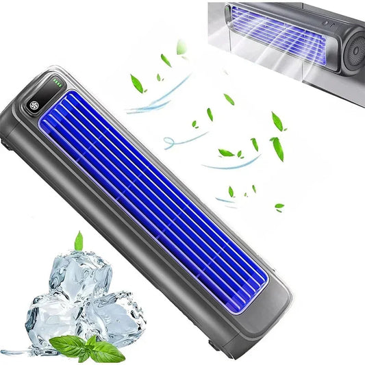 Wall Mounted Air Conditioning Fan Silent Rechargeable Convenient Cooling Electric Fan Home Kitchen Bathroom No Drilling Fan exovai.com