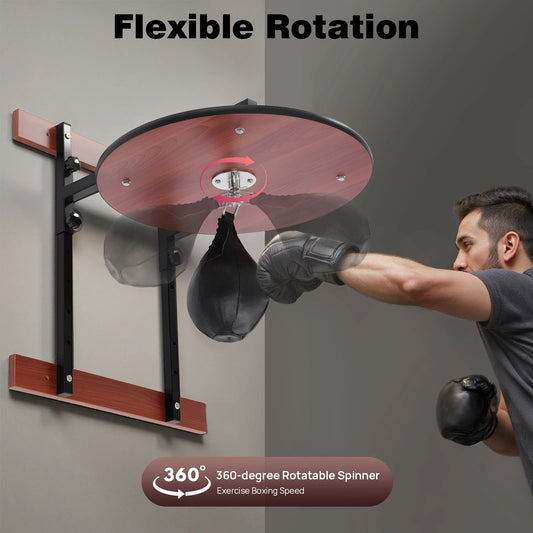 Heavy Duty Adjustable Speed Bag Platform Kit,Professional Wall Mounted Punching Ball Speed Bag Kit for Boxing Training, Exercise exovai.com
