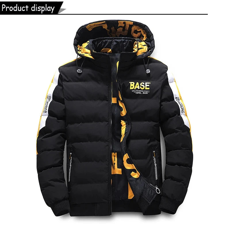 Winter Men Outdoor Windbreak Brand Removable Hooded Jacket Men Windbreak Thick Warm Casual Fashion Parka Jacket Coat Male Hots exovai.com