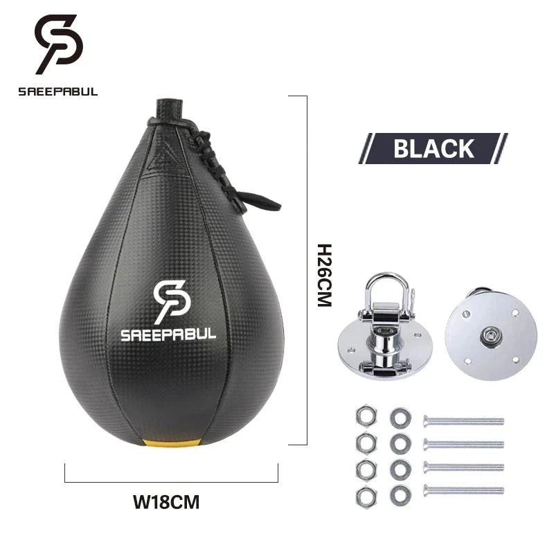 Free Shipping Boxing Speed Ball Set Fitness Boxing Pear Speed Ball Reflex Inflate Punching Speed Bag Training Ball Accessory exovai.com