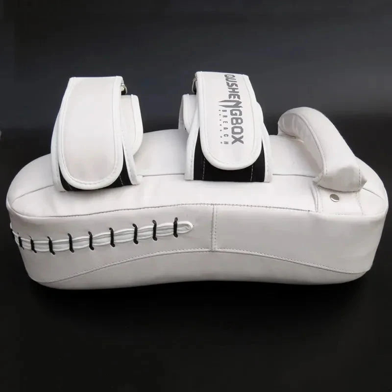 PU Leather Kickboxing Target Professional Curved Boxing Muay Thai Hand Target Arts Taekwondo Karate Training Punching Pads exovai.com