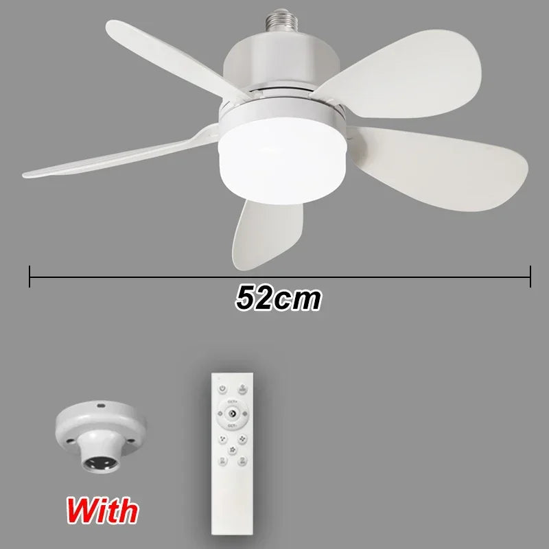 Ceiling Fans with Lights 16 Inch Fan Light With Remote Control Dimmable Noiseless White Ceiling Fan for Kitchen Office Bathroom exovai.com