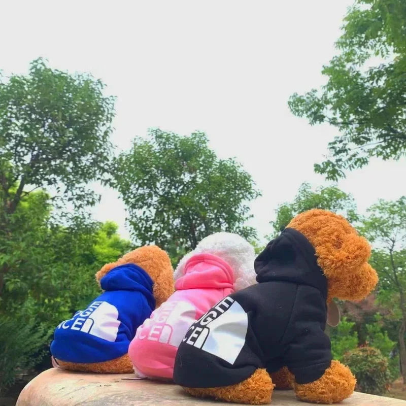 Dog Clothes Hoodies The Dog Face Wind Coat Warm for Small Large Dogs Jacket Sweatshirt French Bulldog Jacket Clothing exovai.com