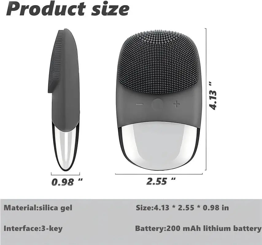 3 in 1 Electric Waterproof Silicone Facial Cleansing Brush Face Scrubber Massager for Cleanning Remove Blackhead Exfoliating exovai.com