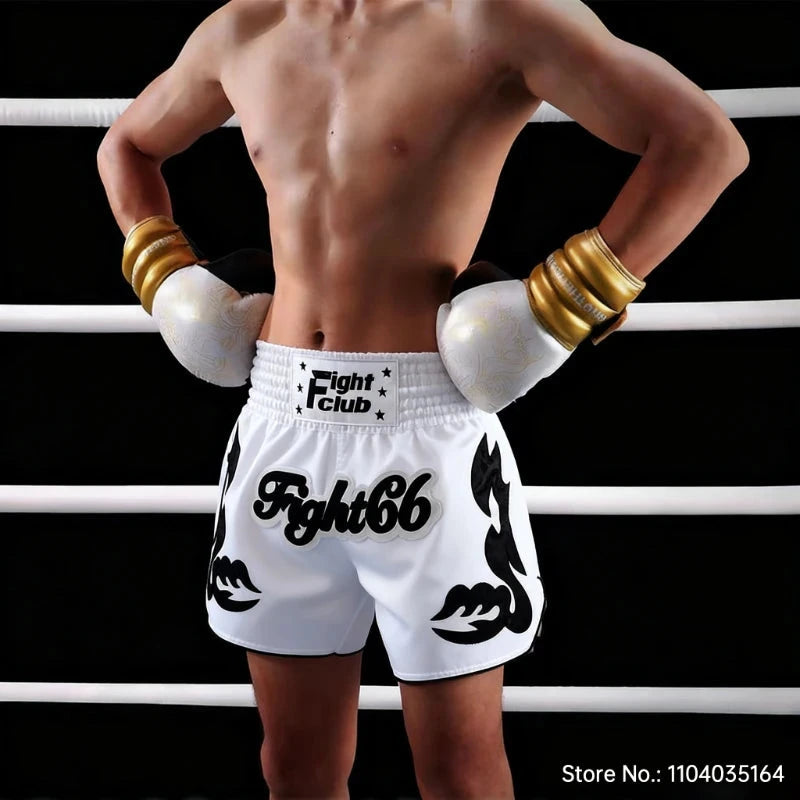 Muay Thai Fight Shorts MMA Shorts Clothing Training Fighting Grappling Martial Arts Kickboxing Shorts Kickboxing Boxing Pants exovai.com