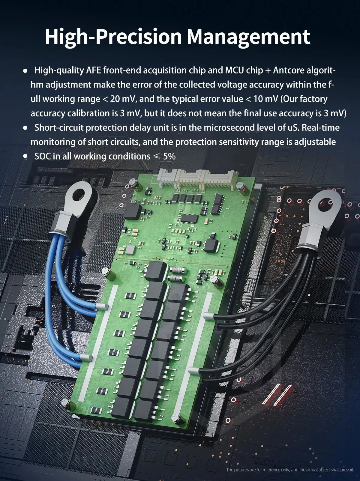 ANT smart BMS 4S Li-ion Lifepo4 LTO Battery smart bms 12V continuous 130A peak 325A Bluetooth Built-in smart balance board exovai.com