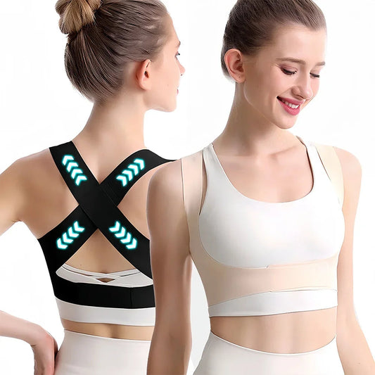 Back Posture Corrector Brace for Women Breathable Back Posture Correction Back Support Belt Adjustable Shoulder for Students exovai.com
