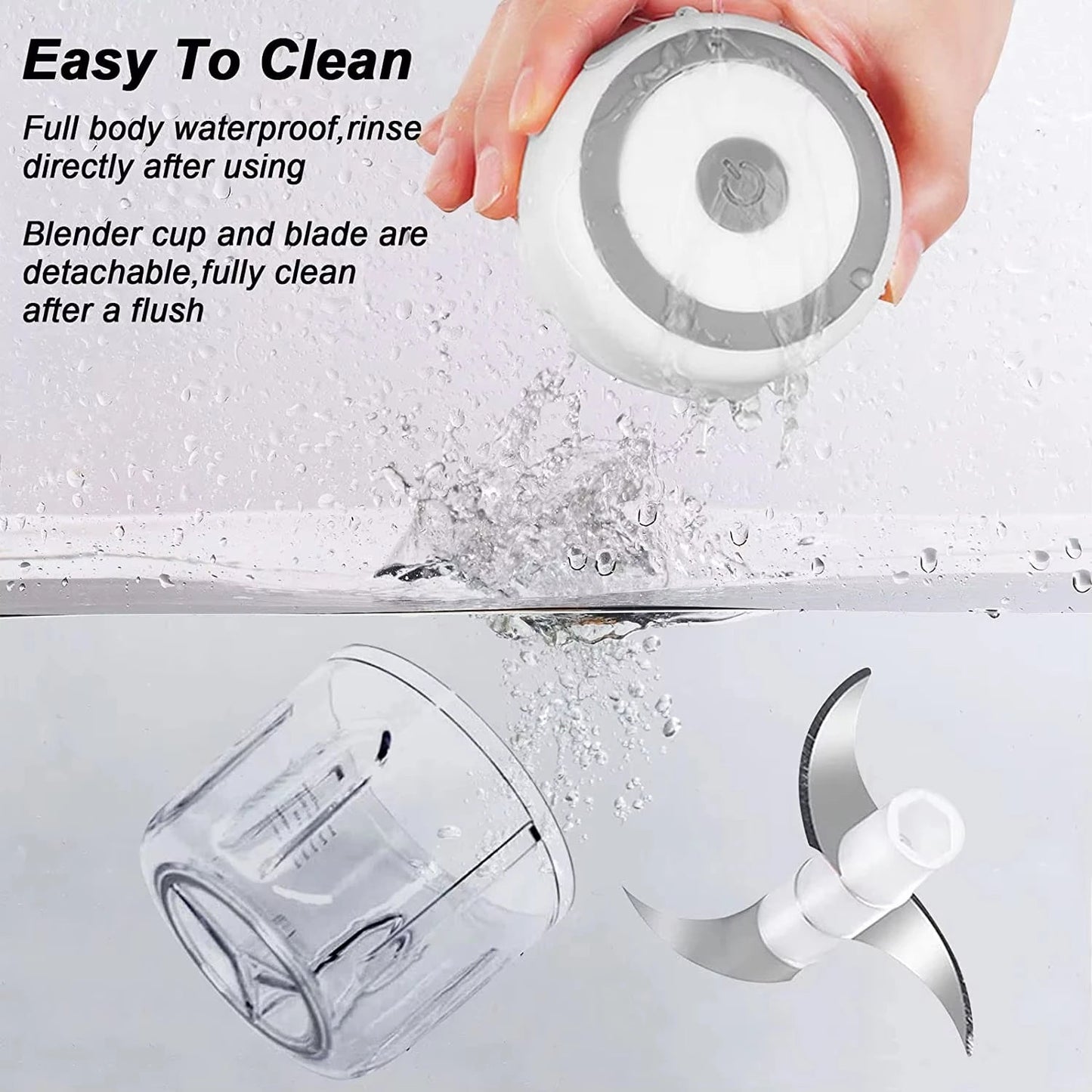 Electric Mini Garlic Chopper USB Meat Grinder Garlic Masher Machine Sturdy Durable Crushed Ginger Vegetable Crusher Kitchenware exovai.com