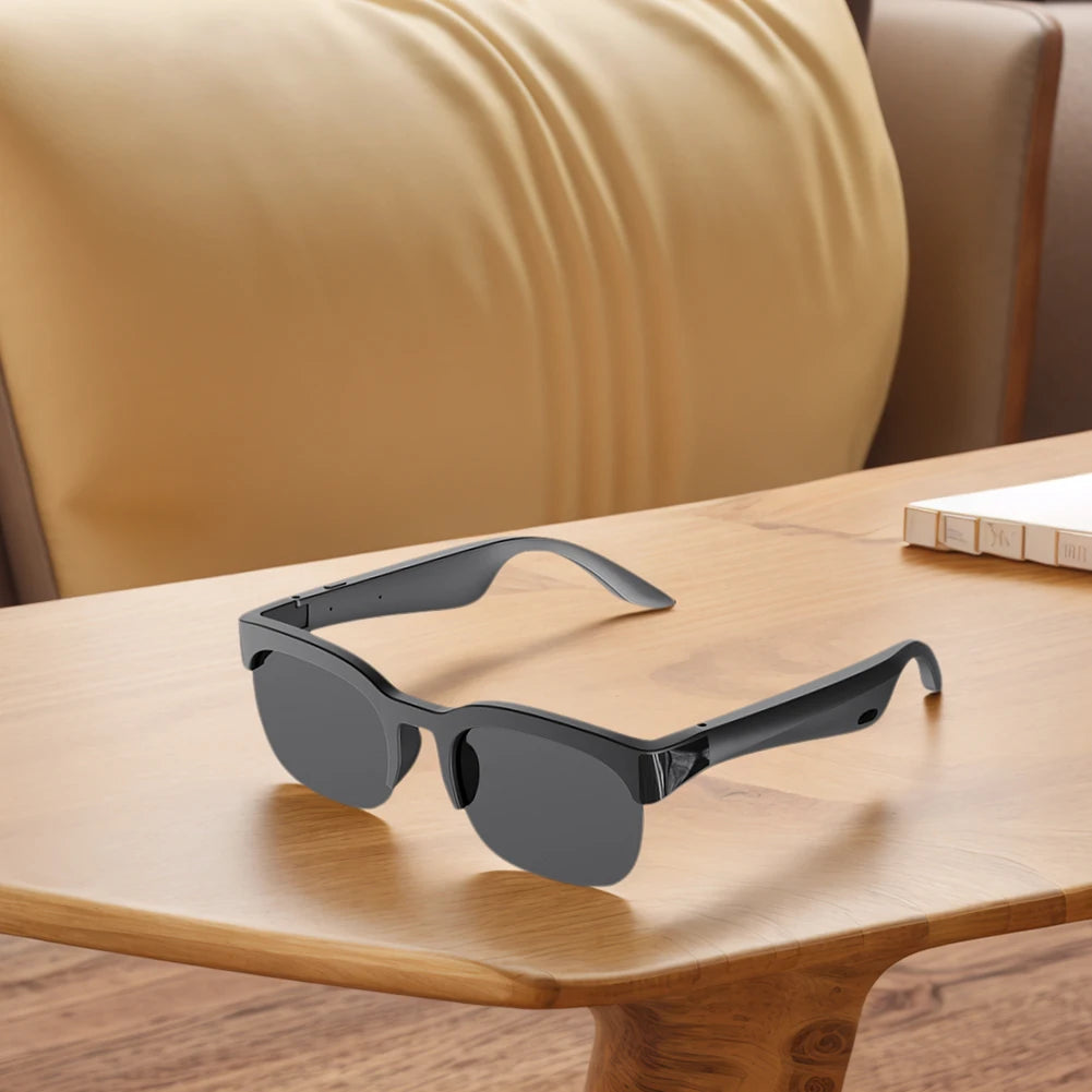Smart Glasses AI Translator Hands-Free Music & Calls Audio Glasses UV Protection Outdoor Sports Headphones for Men Women exovai.com