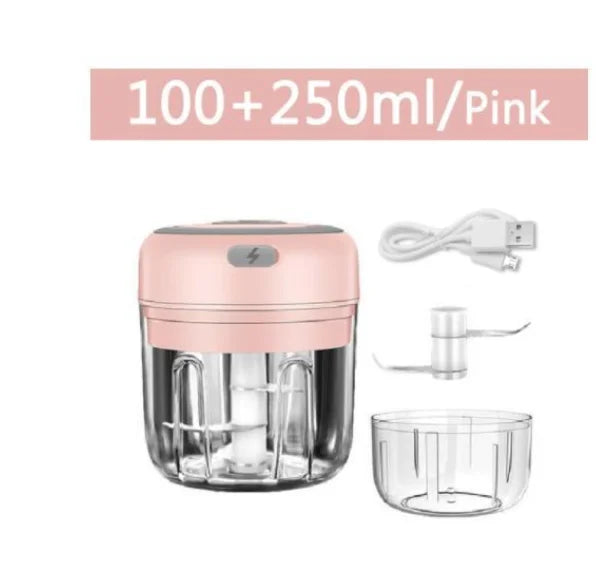 Electric Mini Garlic Chopper USB Meat Grinder Garlic Masher Machine Sturdy Durable Crushed Ginger Vegetable Crusher Kitchenware exovai.com