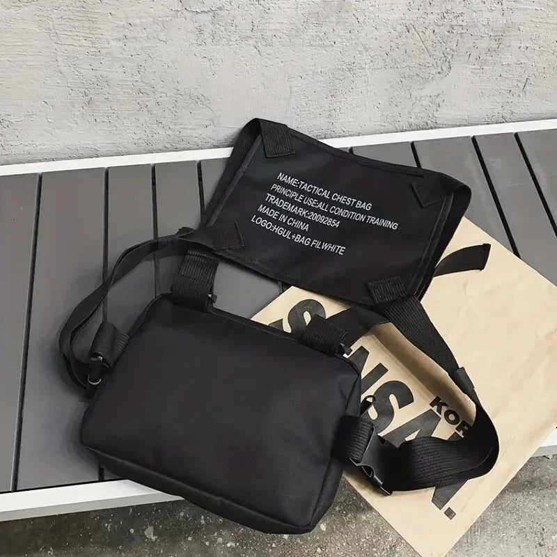 Chest Bag Vest Bag Phone Pouch Bag Oxford Cloth Tactical Belt Bag Fanny Streetwear Waist Bag exovai.com