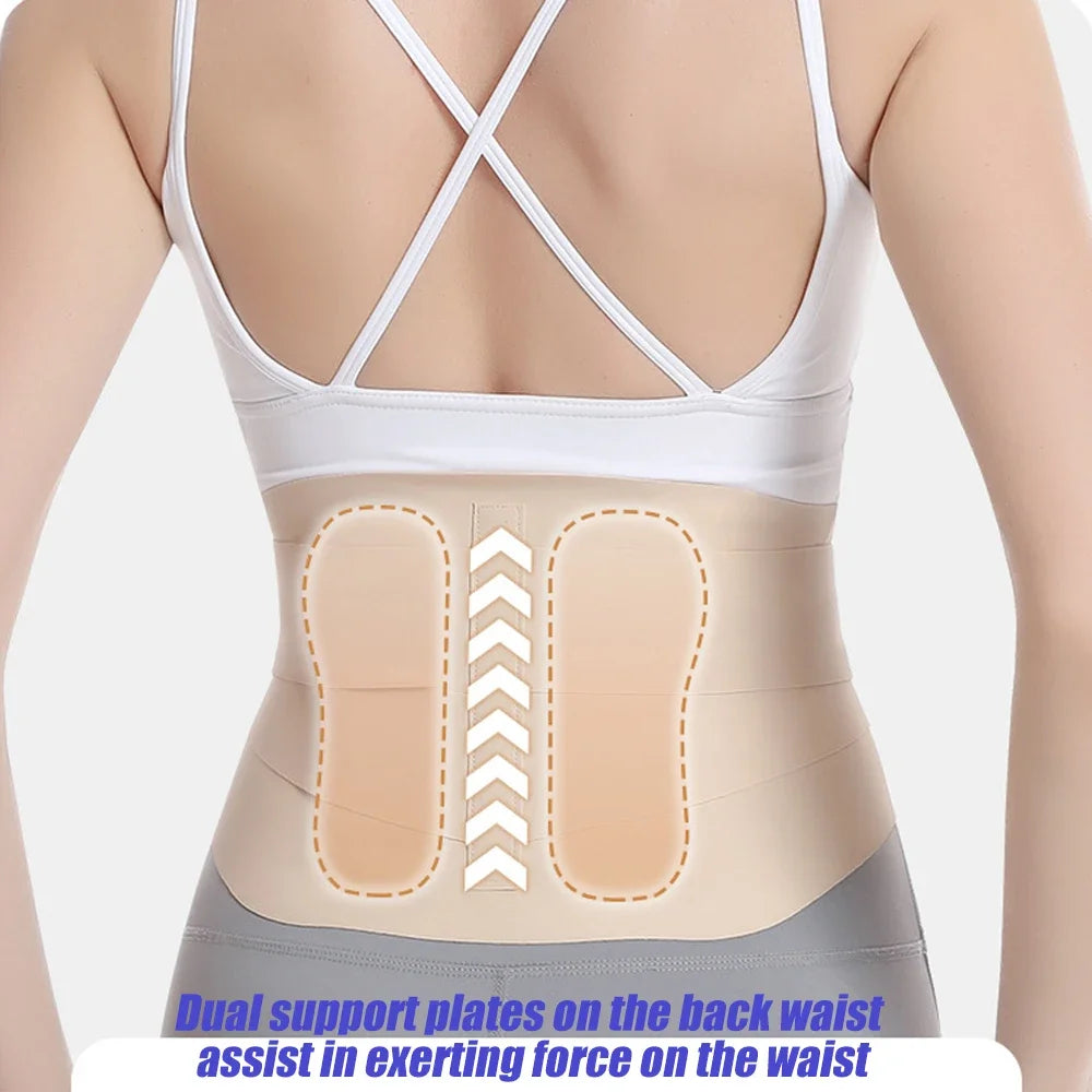 Adjustable Ultra Thin Back Lumbar Support Belt Medical Waist Orthopedic Brace Spine Relaxed Decompression Anti-skid Breathable exovai.com