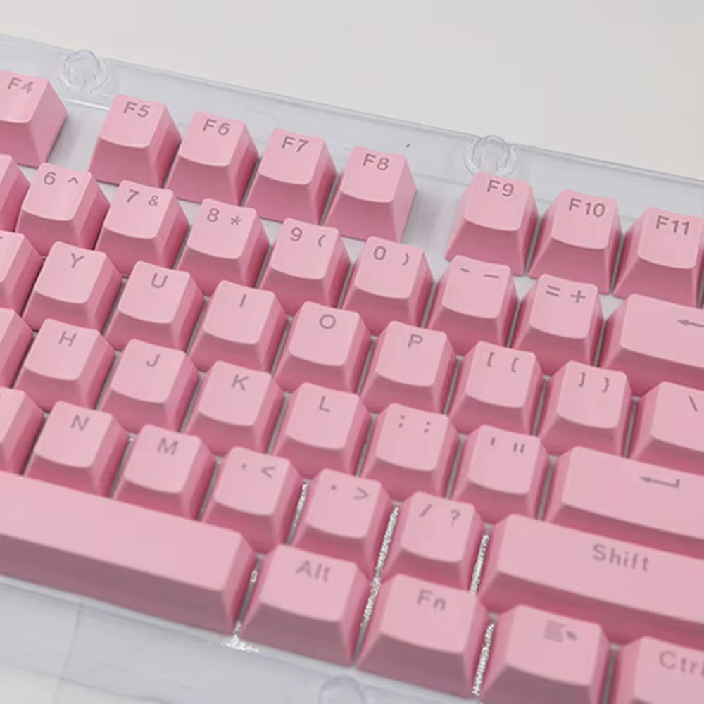104pcs PBT/ABS Translucent Keycaps OEM Profile For Mechanical Keyboard Double-shot Backlit Universal Replacement Key Cap Set exovai.com