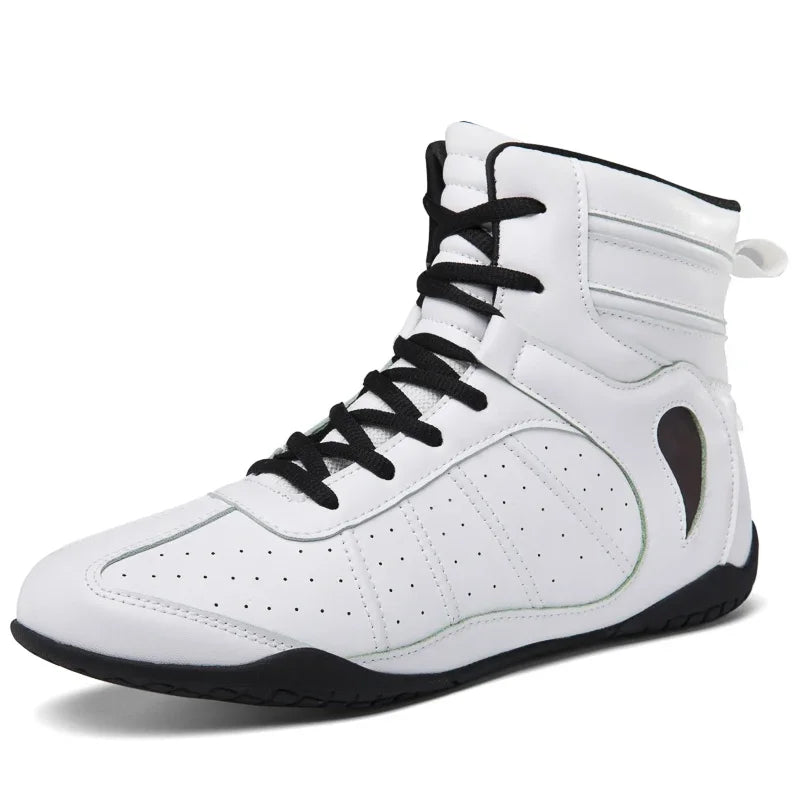 Wear Resistant Anti-slip Gym Folding Boxing Training Boots Professional New Breathable Men's and Women's Wrestling Shoes exovai.com