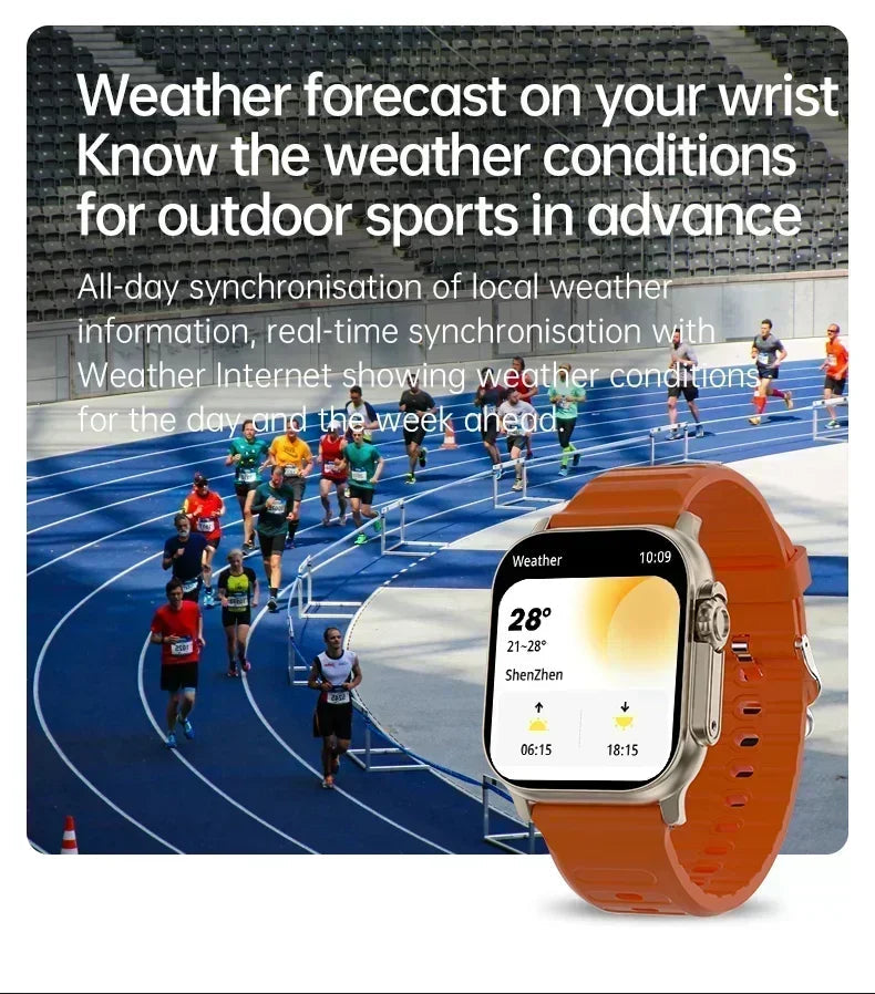 2025 New Smart Watch Series 10 Screen Bluetooth Call Heart Rate Blood Pressure GPS Smartwatch for Android IOS Sports Watch exovai.com