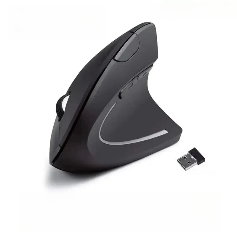Vertical Mouse Ergonomic 2.4GHz Wireless Optical Mice 3 Adjustable DPI 800/1200/1600 6 Buttons for Laptop PC Computer Desktop exovai.com