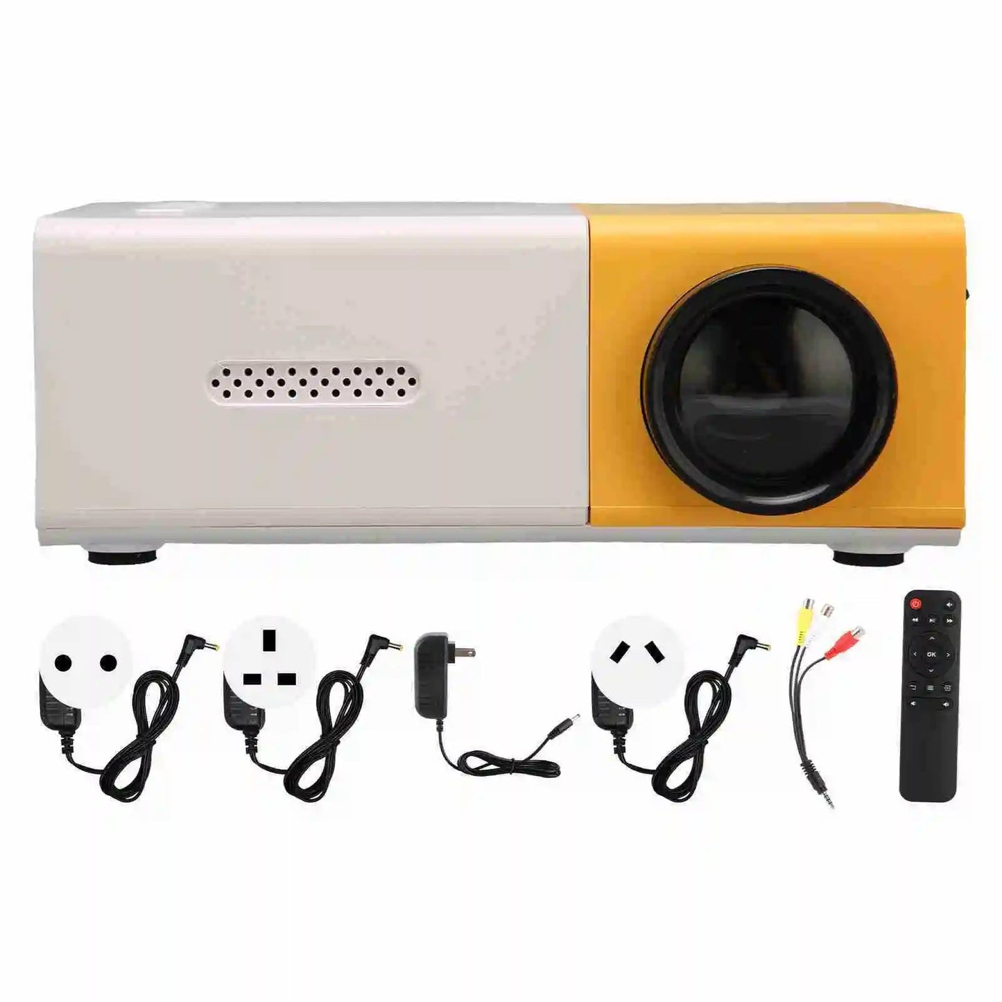 Mini Projector Smart HD 1080P HiFi Portable Movie Projector for USB HD Multimedia Interface Memory Card Smart Home Projector exovai.com