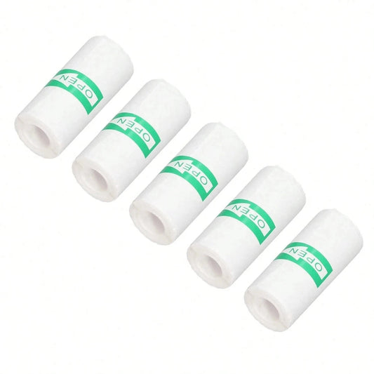 Mini Pocket Printer 5 Rolls Of Self-Adhesive Paper Portable Thermal Printer For Printer Suitable For Home Office Study And Work exovai.com
