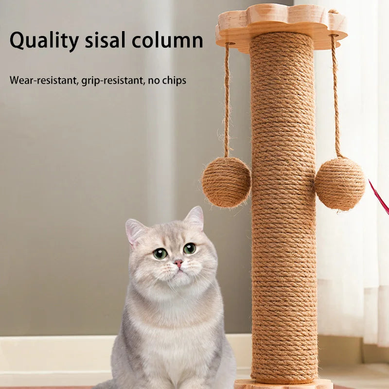 MIJIA Pet Cat Toy Cat Scratcher 4-in-1 Swivel Design Turntable Funny Durable Cat Stick Cat Tree Scratcher With Ball And Feather exovai.com