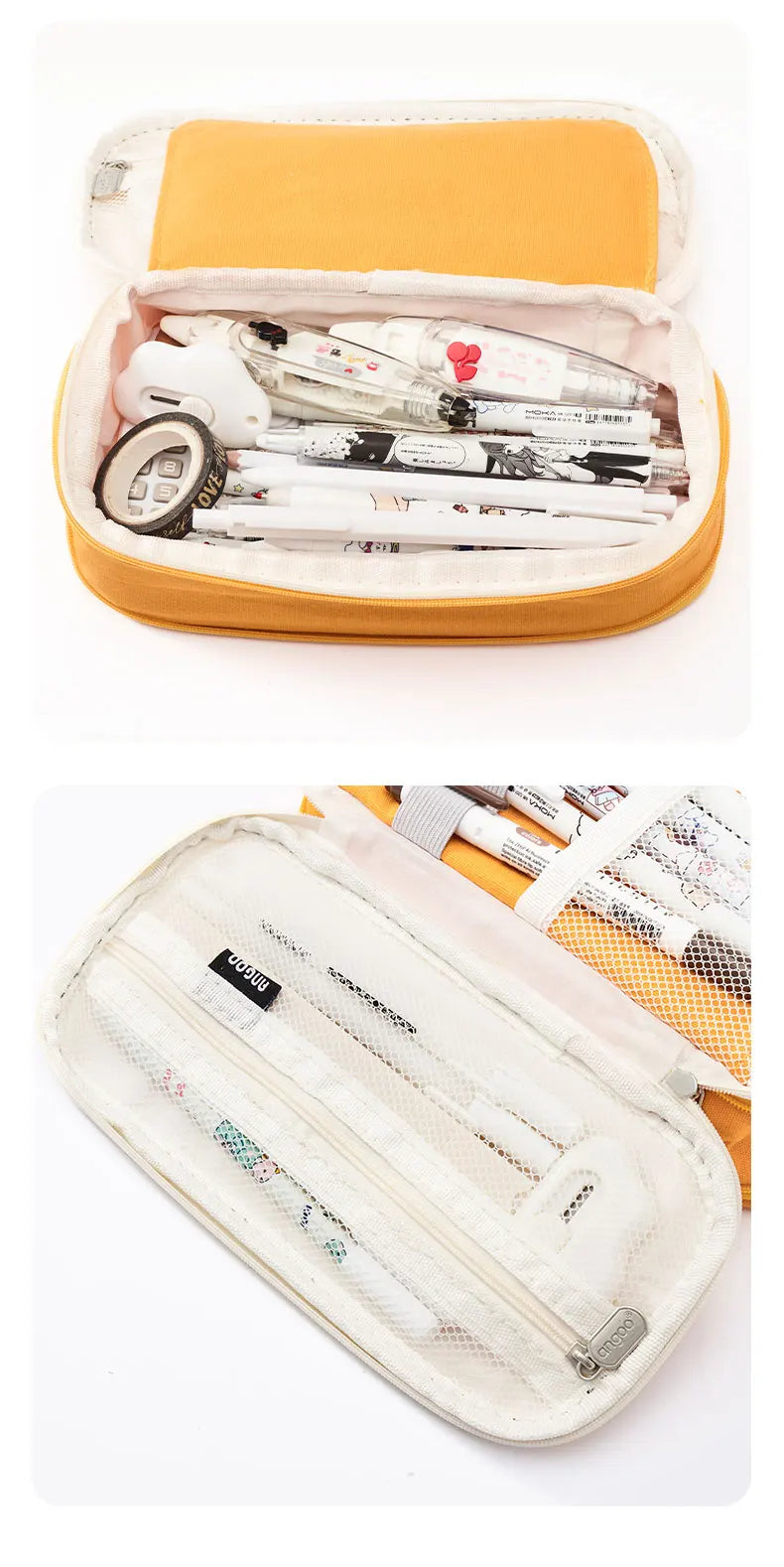 Large Big Creative Pencil Case Cute Boy Girl Kawaii Pencil Cases Storage Kids Pen Bag Stationery Box School Students Supplies exovai.com