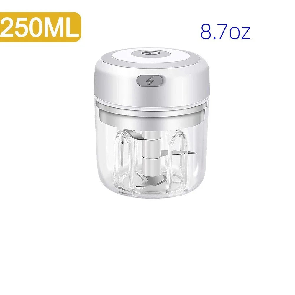 Electric Mini Garlic Chopper USB Meat Grinder Garlic Masher Machine Sturdy Durable Crushed Ginger Vegetable Crusher Kitchenware exovai.com
