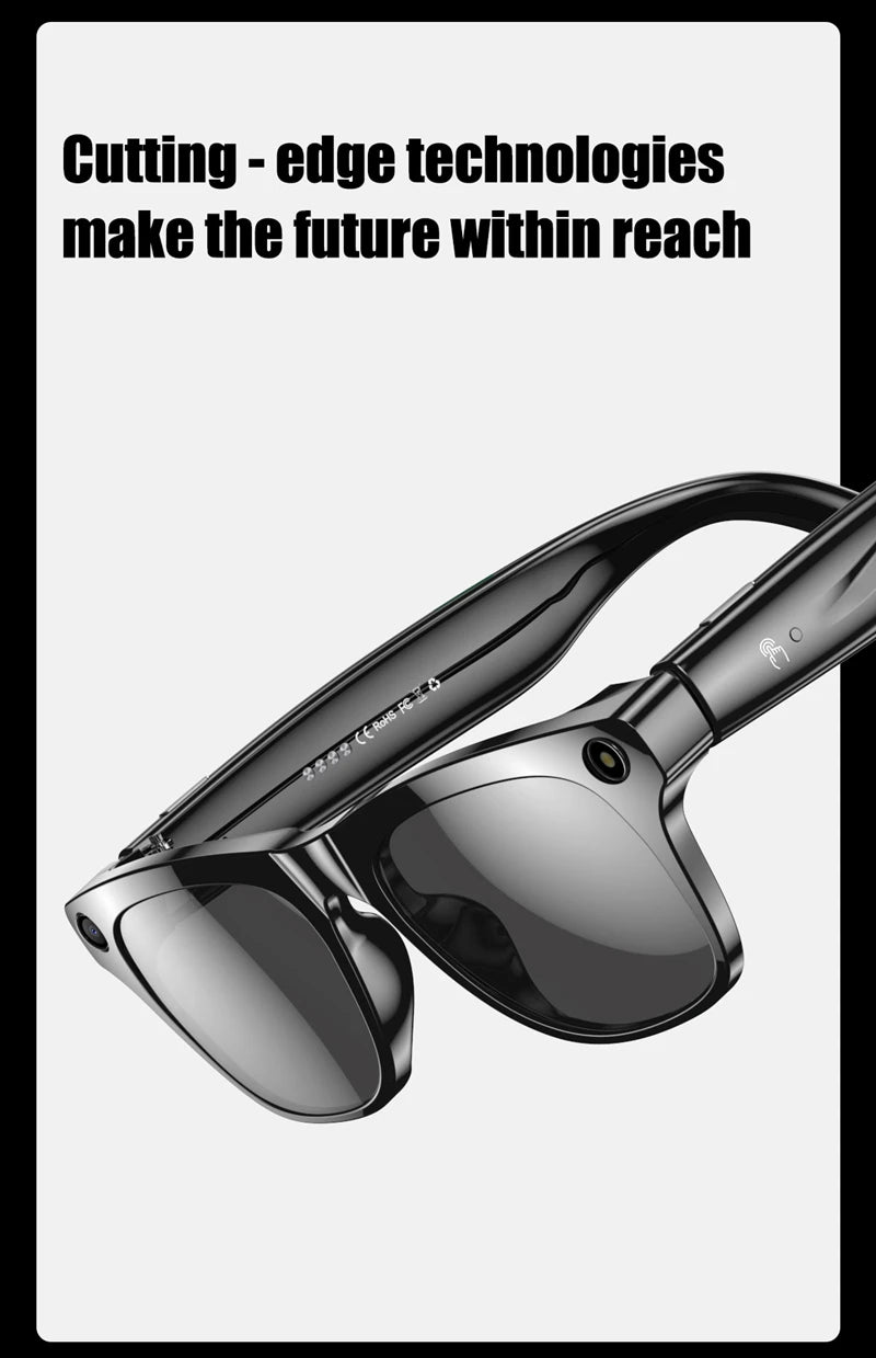 4K AI Smart Photochromic Glasses Multifunction Camera Bluetooth Call Voice Assistant Music Player Translate Glasses For Xiaomi exovai.com
