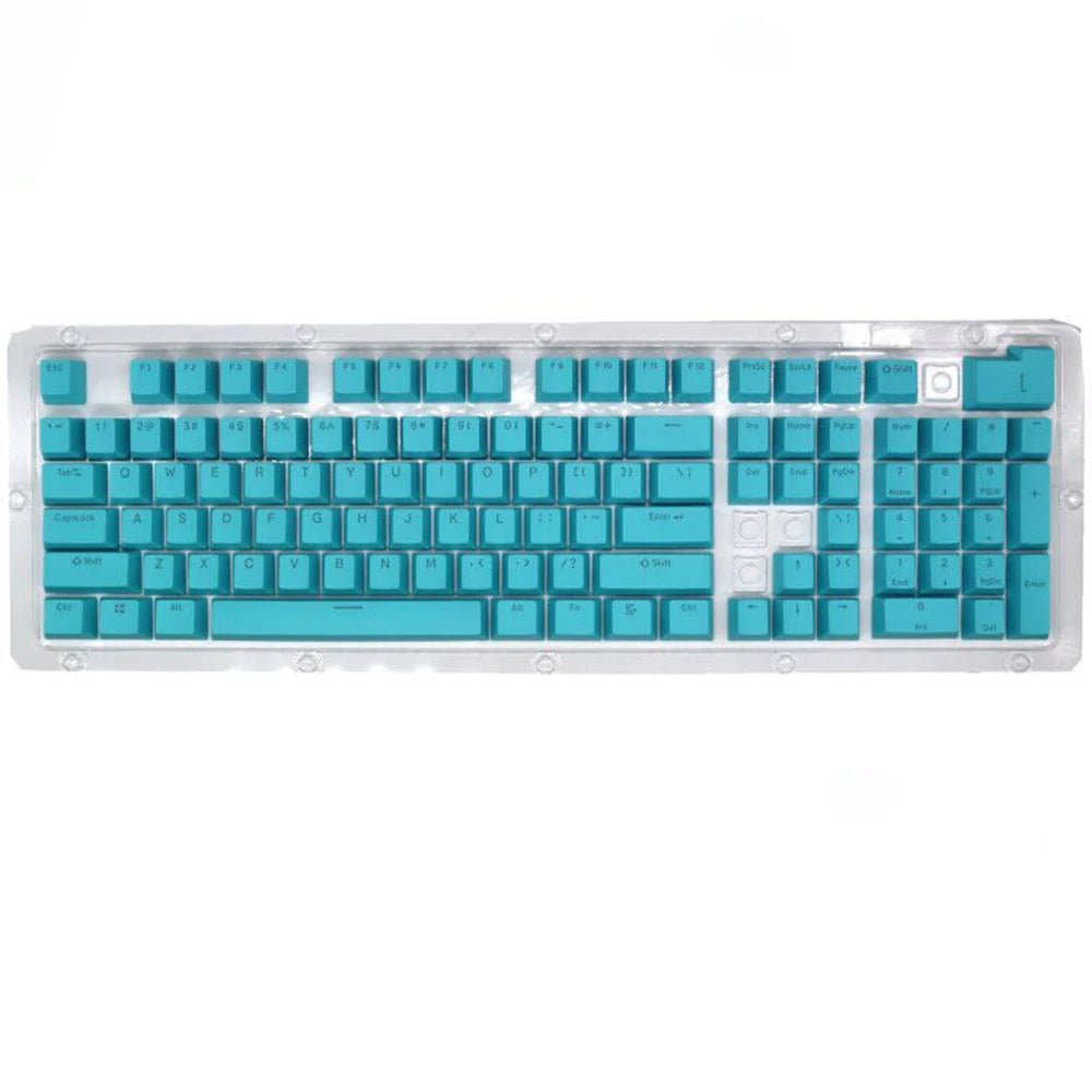 104pcs PBT/ABS Translucent Keycaps OEM Profile For Mechanical Keyboard Double-shot Backlit Universal Replacement Key Cap Set exovai.com