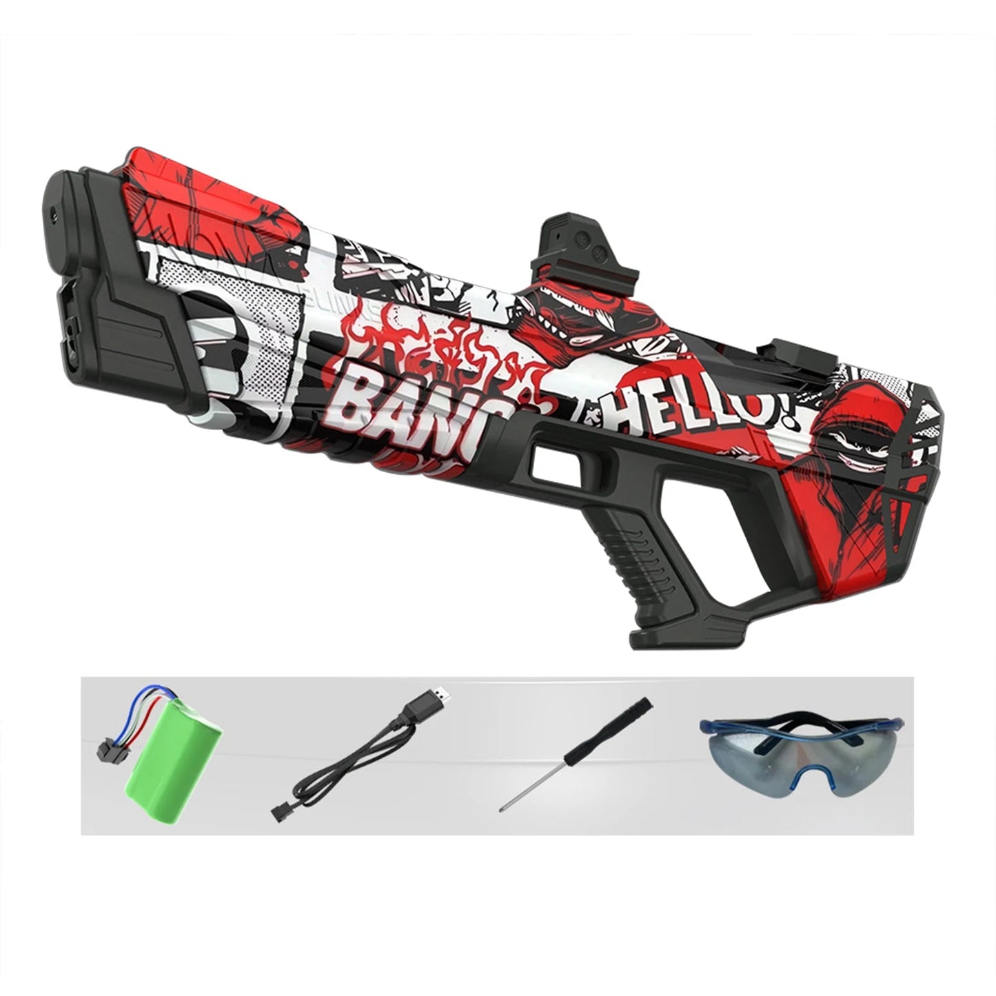 Automatic Electric Water Gun Auto Suction Water Guns for Adult Kids Battery Powered Squirt Blaster Summer Pool Beach Outdoor Toy exovai.com