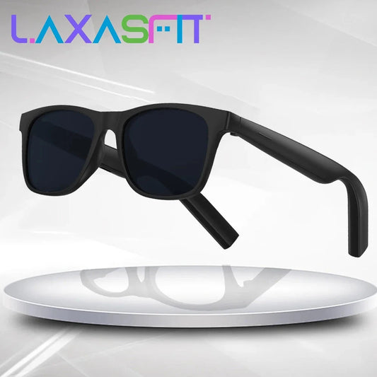 LAXASFIT 2025 New Men's Smart Glasses Women's Bluetooth Glasses Voice Call Control Music UV Polarized Sunglasses exovai.com