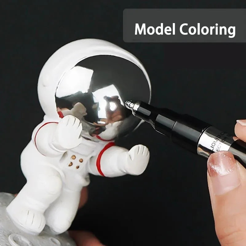4PCS Chrome Permanent Paint Marker Pens, Mirror Reflective Chrome Sharp Tip And Round Tip, Golden Silvery Coppery Mirror Markers exovai.com