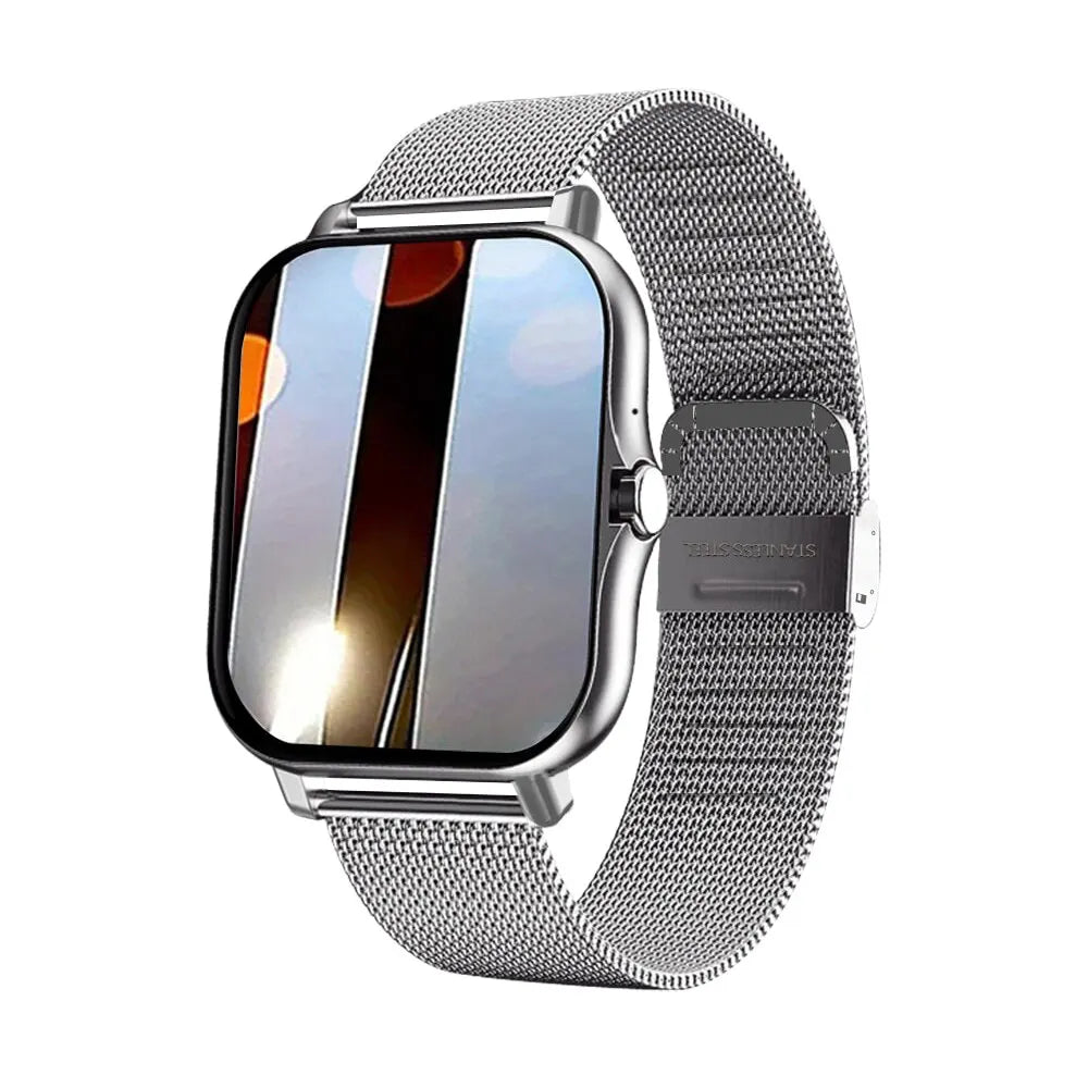 Smart watch for android phone.1.44 inch color screen full touch bluetooth call smart watch magnetic charging exovai.com