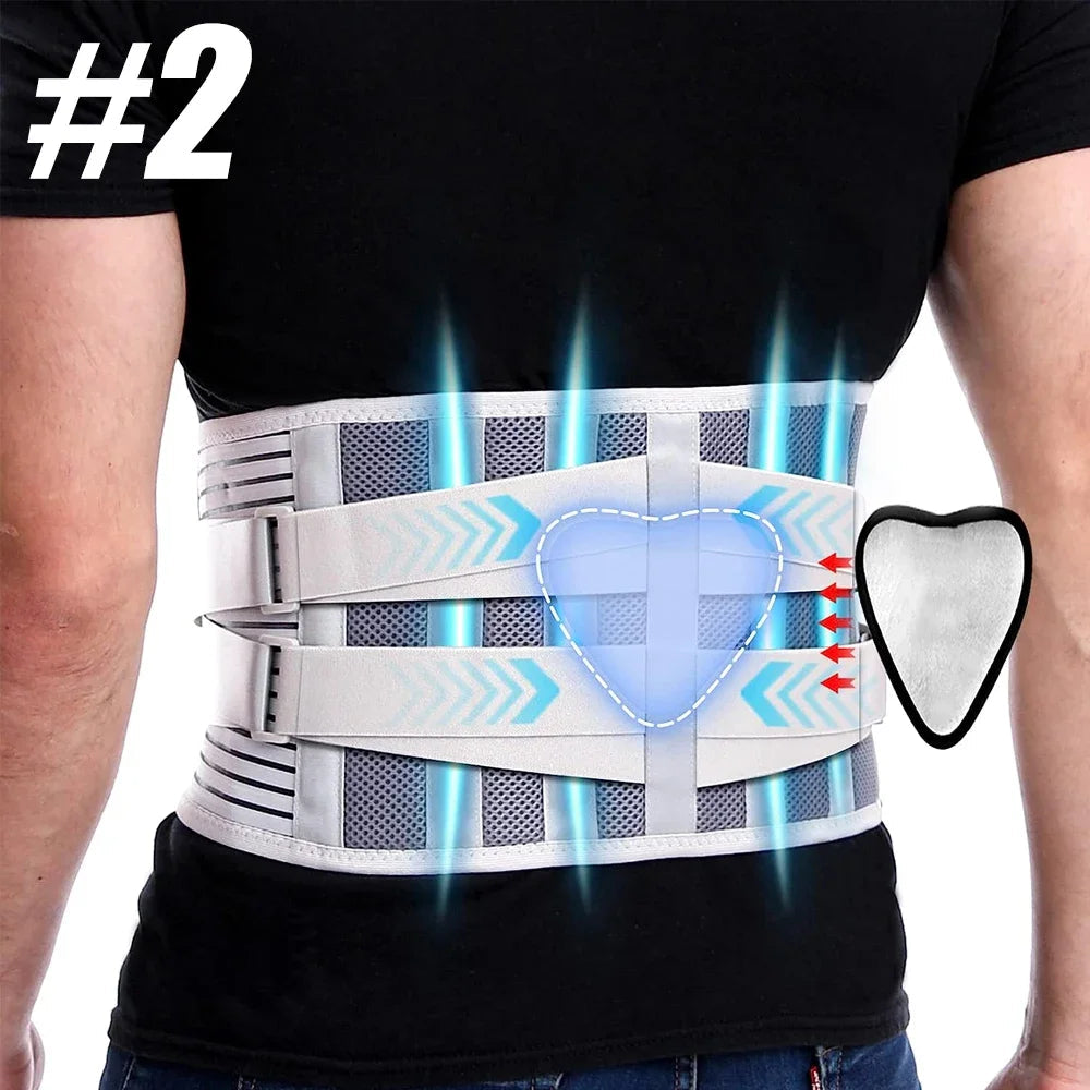 1PCS Back Brace for Heavy Lifting & Workouts – Breathable Lumbar Support Belt with 7 Reinforced Stays & Ergonomic Pad – Lower Ba exovai.com