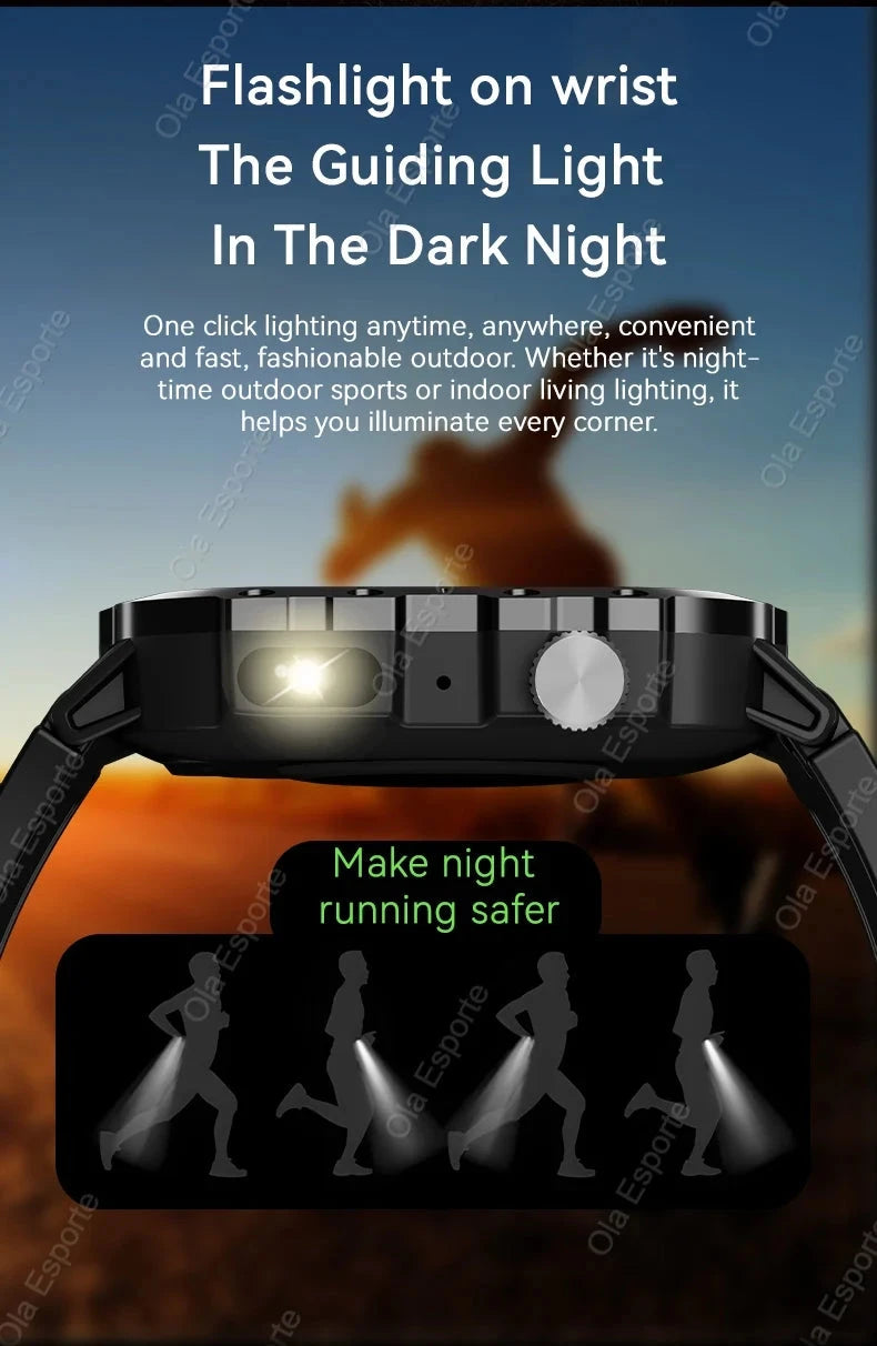 2025 New LED Men's Smartwatch Bluetooth Talking Smartwatch Multi Sport Mode Health Monitor Outdoor Sport Smart Watch For Android exovai.com