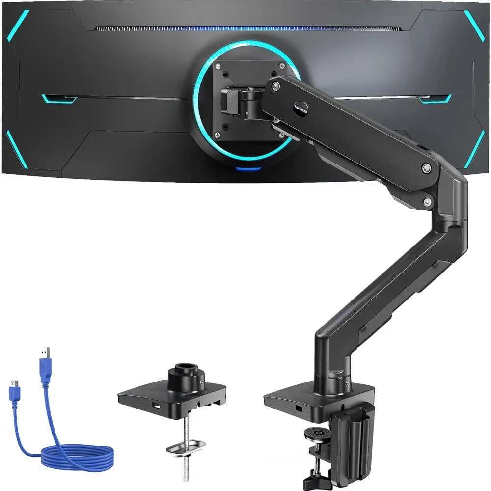 Heavy Duty Monitor Arm for 49 inches Screens up to 35 lbs, Aluminum Ultrawide Screen Arm for Samsung Odyssey G9 and More exovai.com