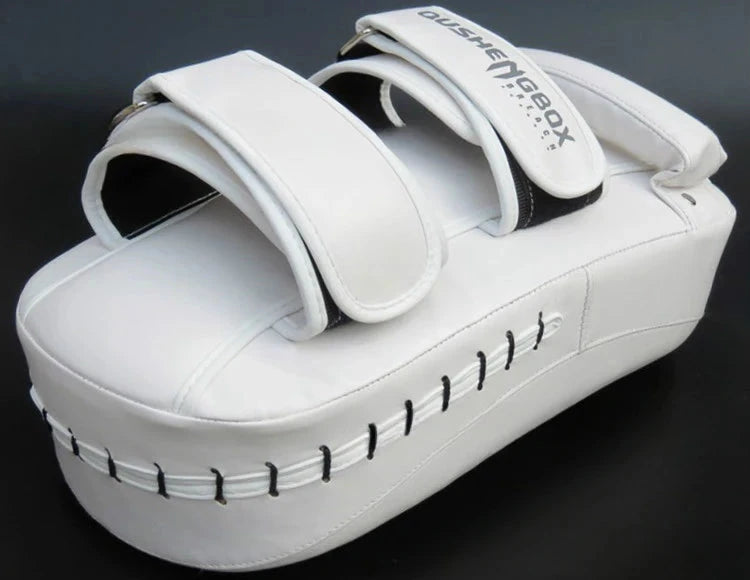 PU Leather Kickboxing Target Professional Curved Boxing Muay Thai Hand Target Arts Taekwondo Karate Training Punching Pads exovai.com