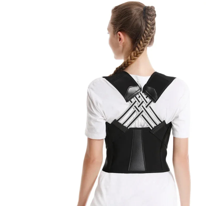 Posture Back Brace Adjustable Back Support Strap to Men and Women Prevent Spinal Distortion and Hunchback Suitable for Exercise exovai.com