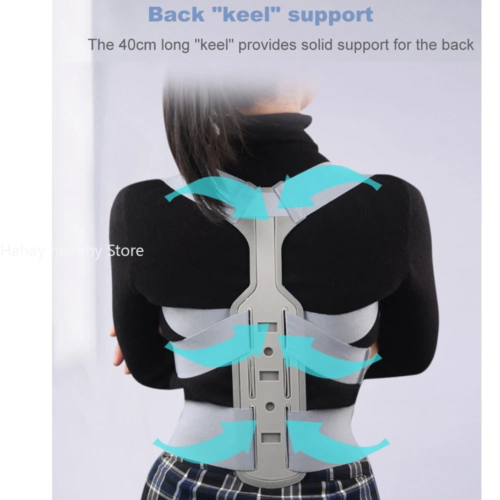 Invisible Chest Orthopedic Device Back Brace Supports Medical Bone Waist Belt Spine Support Men Women Breathable Lumbar Corset exovai.com