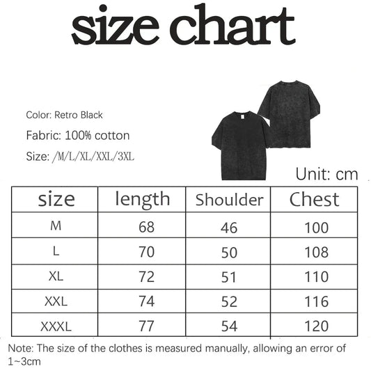 Summer 2025 round-neck pure cotton printed T-shirt retro washed pure cotton short-sleeved loose casual neutral street top exovai.com